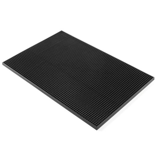 Barware – Rectangular rubber bartender's mat for pokali glasses 300x150x(H)10mm - Carlat