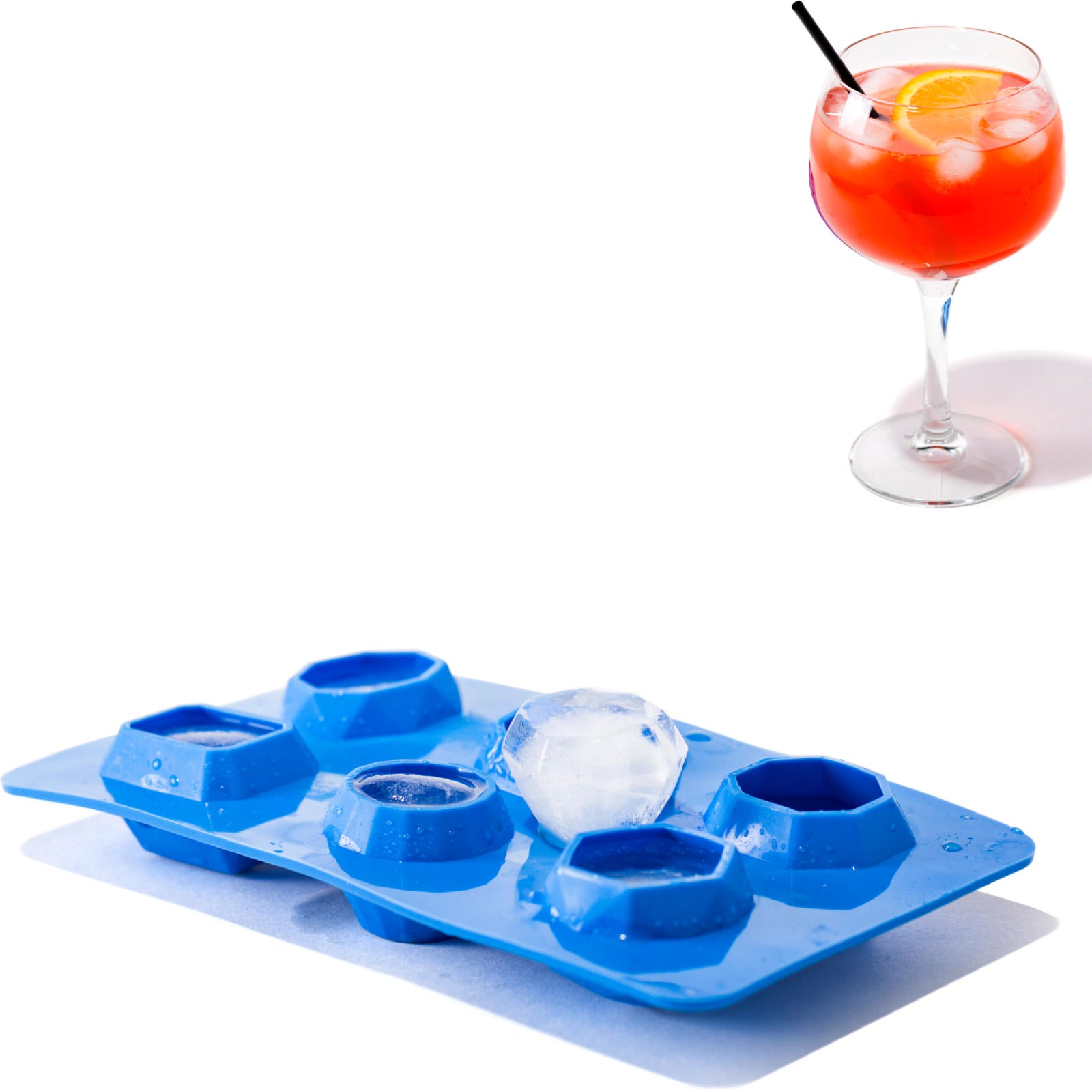 Barware – Silicone ice cube maker 6 x DIAMOND - Carlat