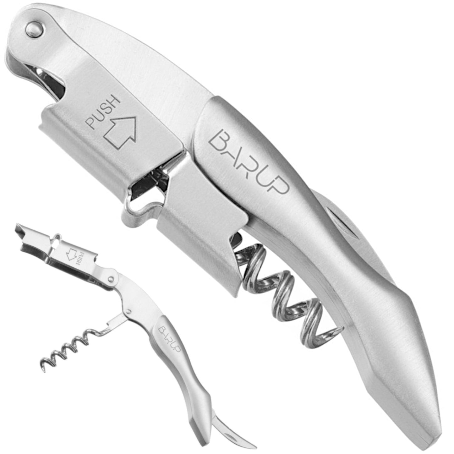 Barware – Waiter's bottle opener 3in1 corkscrew knife, length 120 - Carlat