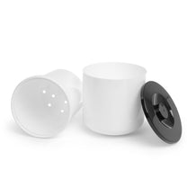 Barware – White ice container with black lid, 5L - Carlat