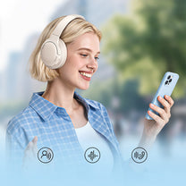 Bass BH1 Lite Bluetooth on-ear wireless headphones - white - Carlat