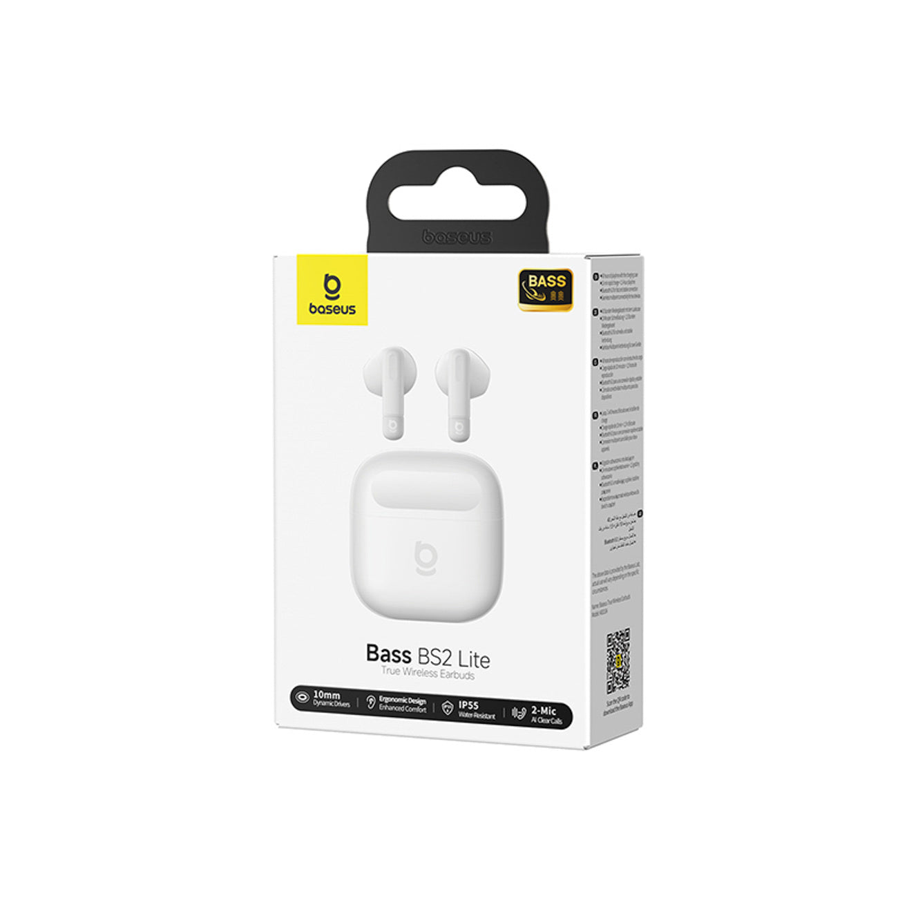 Bass BS2 Lite TWS wireless in-ear headphones - white - Carlat