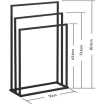 Bathroom Furniture Sets – Free-standing floor stand for 3 towels, - Carlat