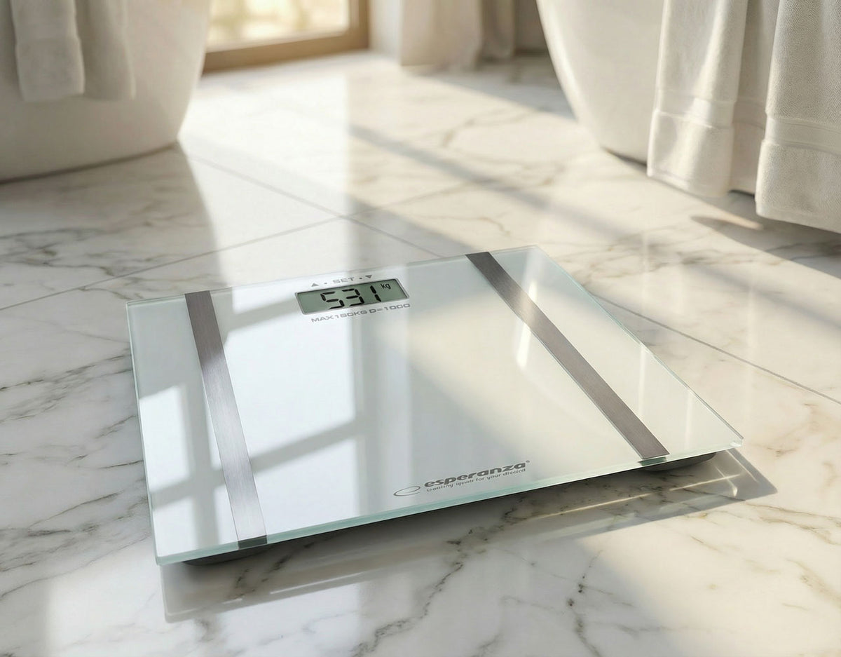 Bathroom Scales – EBS018W Esperanza Digital Analytical Bathroom Scale, Samba White - Carlat