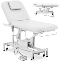 Bed, electric massage table, 2 motors, 200 kg LYON - white - Carlat