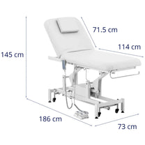Bed, electric massage table, 2 motors, 200 kg LYON - white - Carlat