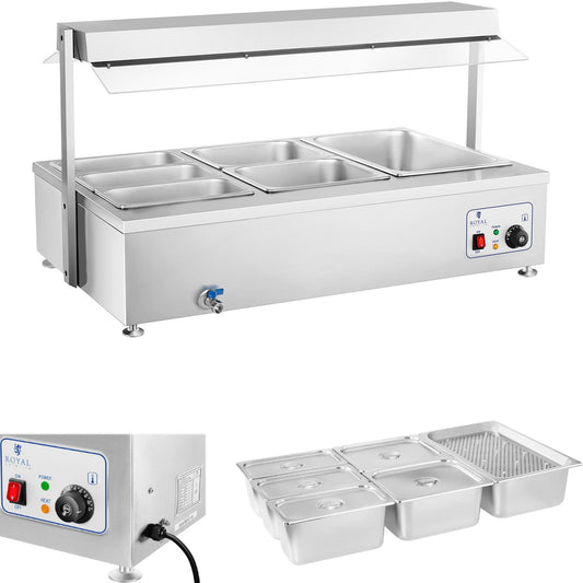 Bemar water stand heater with tap 6 x GN 150mm 55L Royal Catering - Carlat