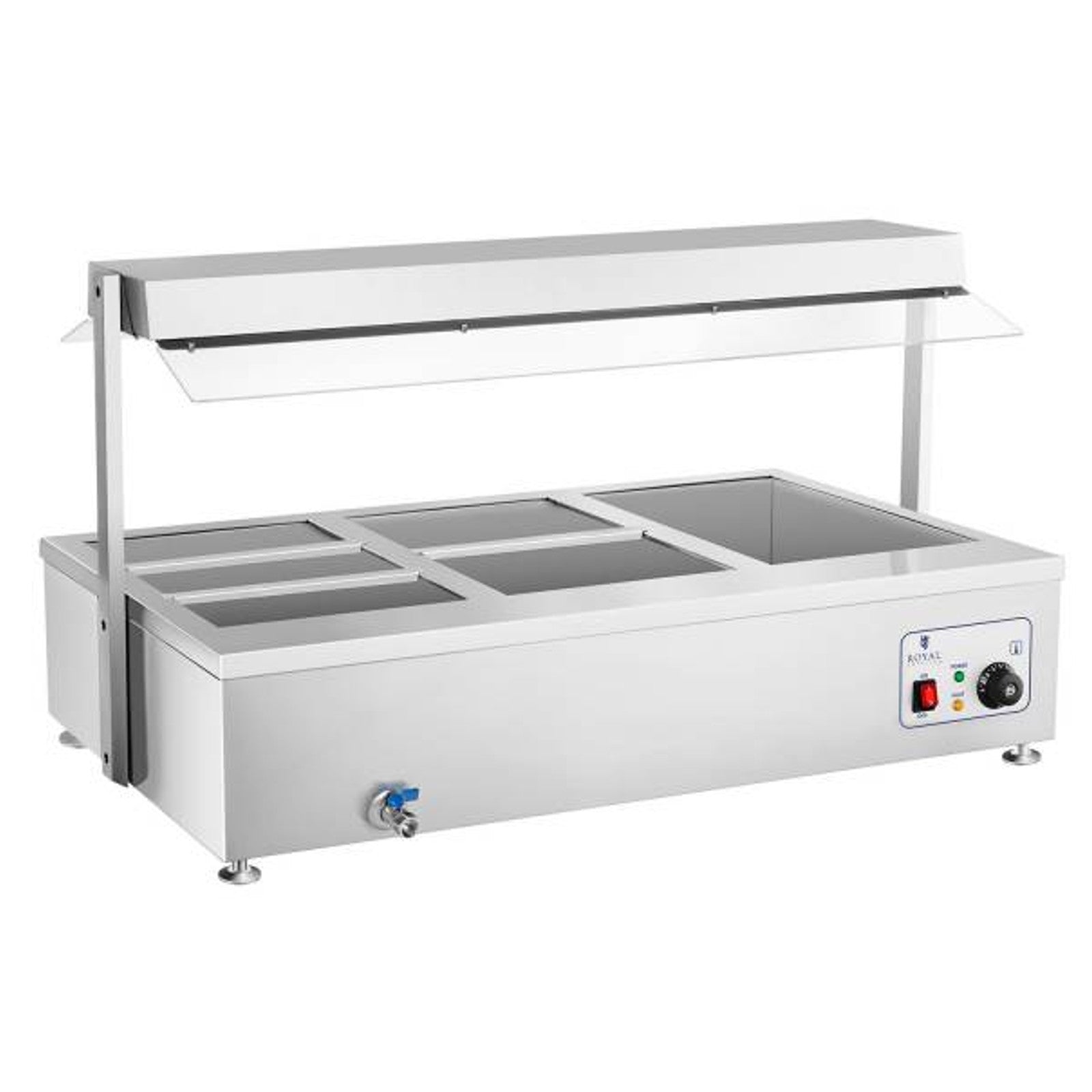 Bemar water stand heater with tap 6 x GN 150mm 55L Royal Catering - Carlat