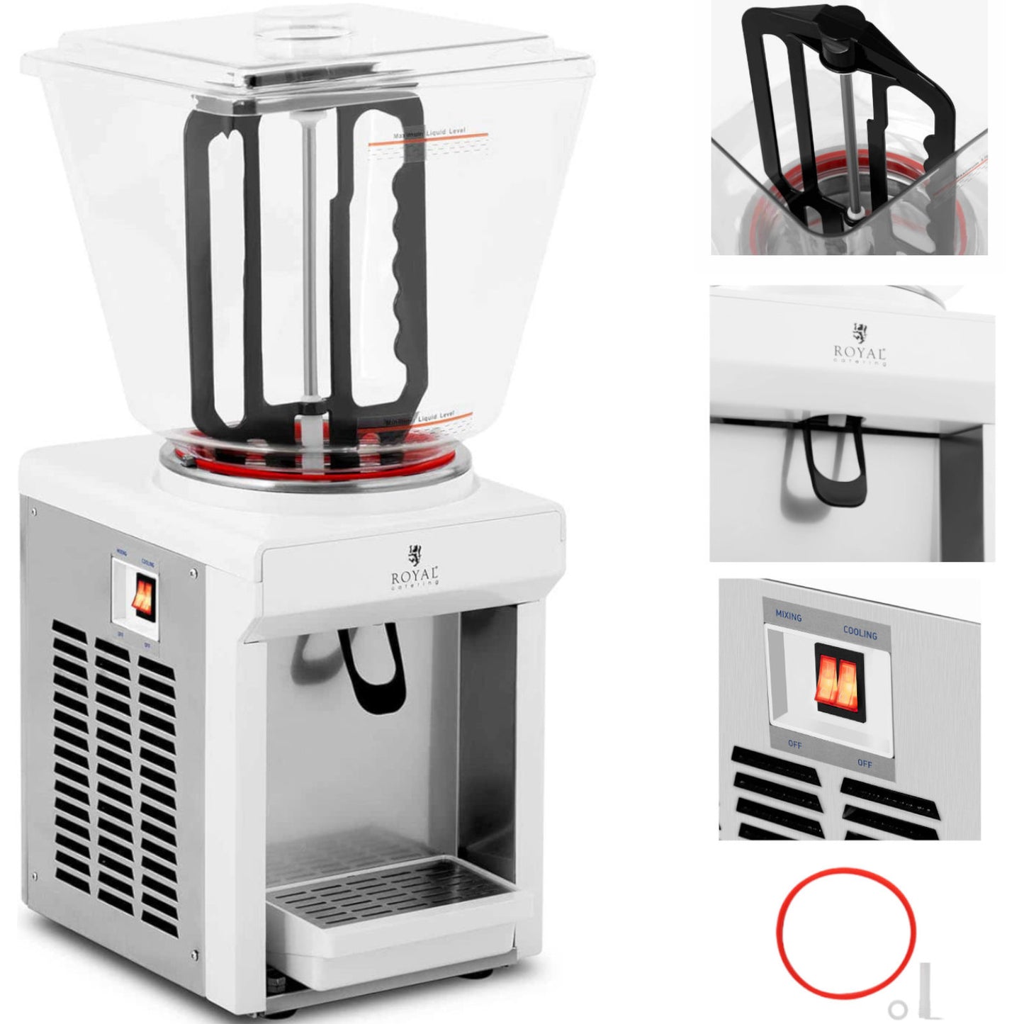 Beverage Dispensers – Cooling dispenser with a mixer for juices - Carlat