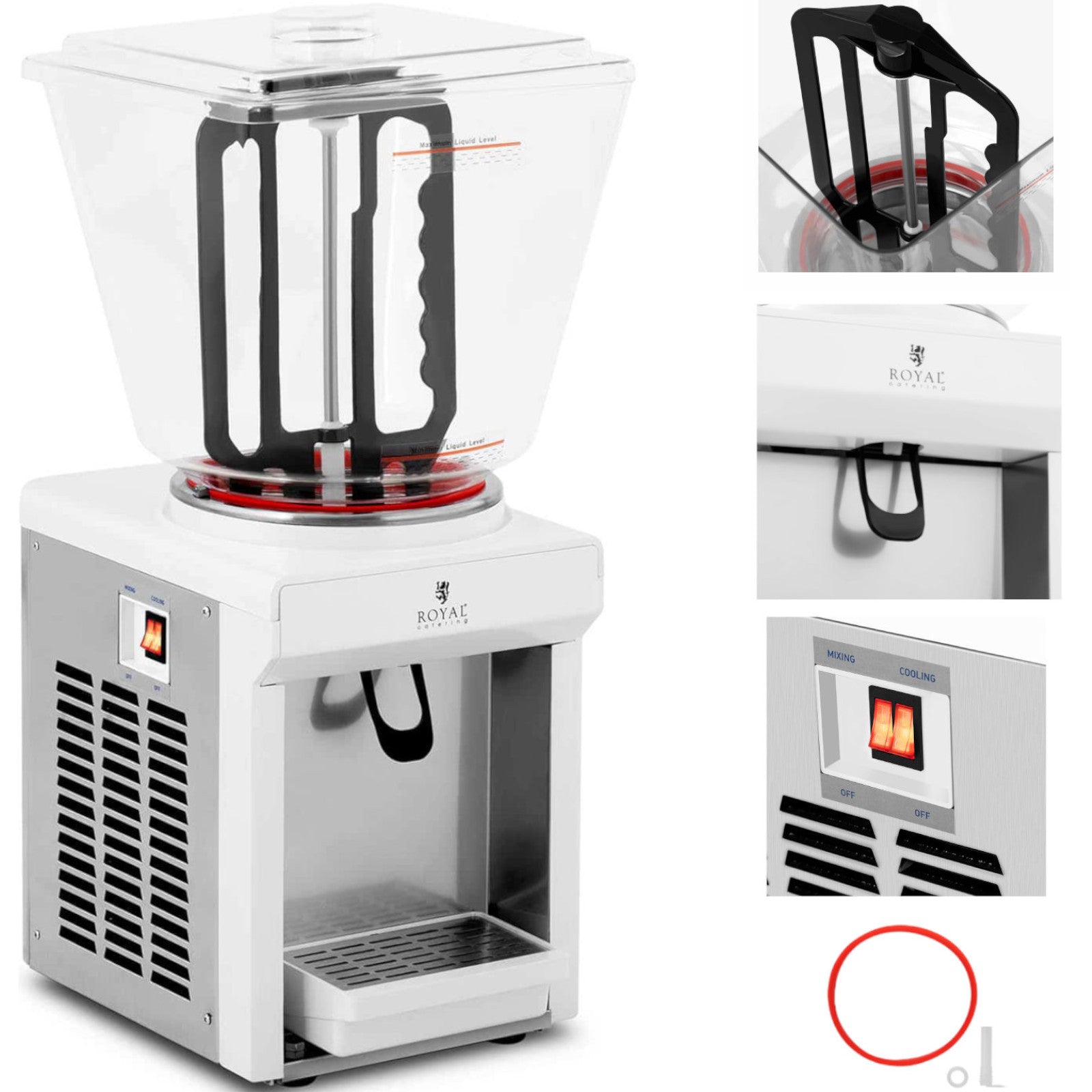 Beverage Dispensers – Cooling dispenser with a mixer for juices - Carlat