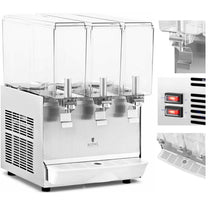 Beverage Dispensers – Triple cooling dispenser for juices and drinks, - Carlat