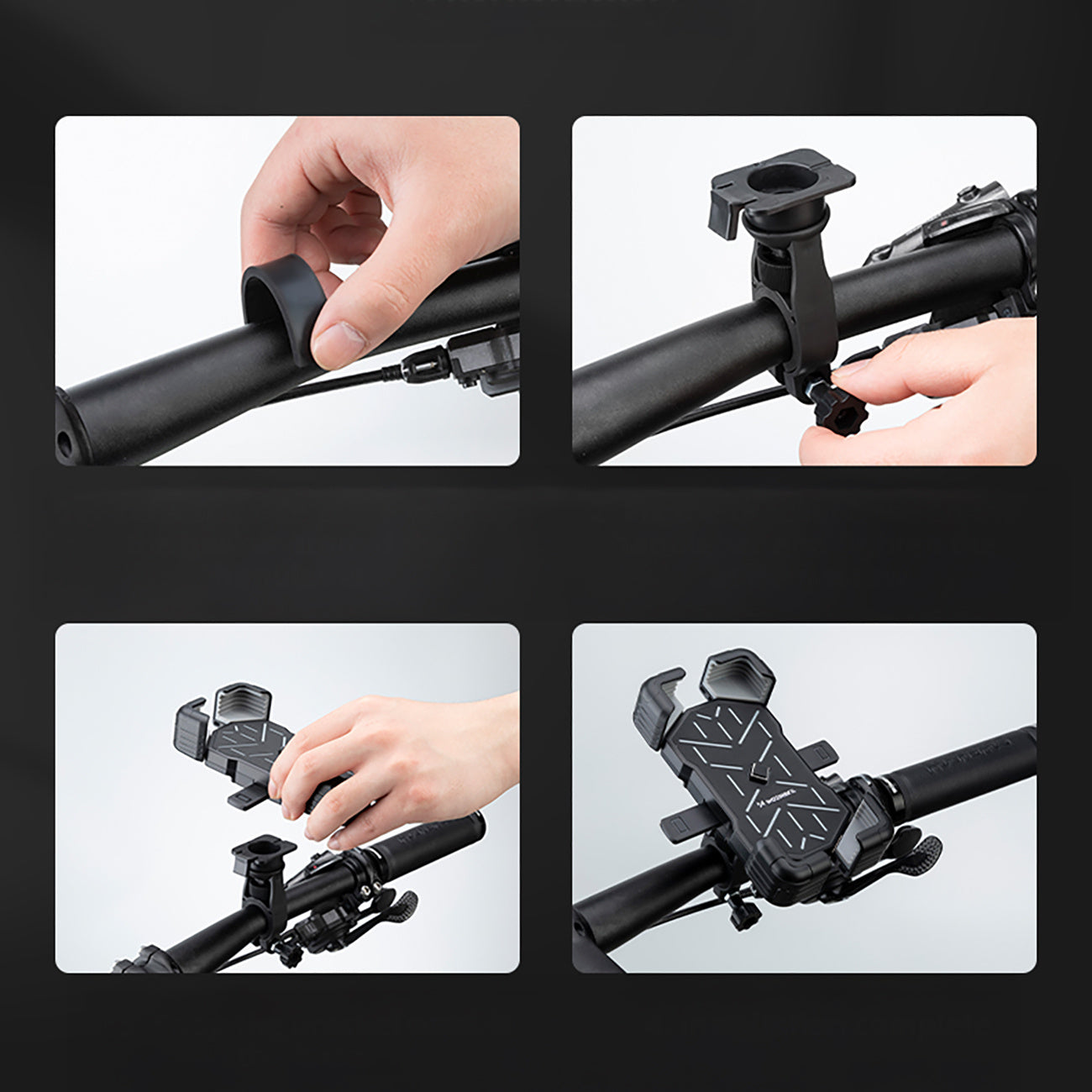 Bicycle Accessories – Bicycle handlebar holder for a smartphone - Carlat