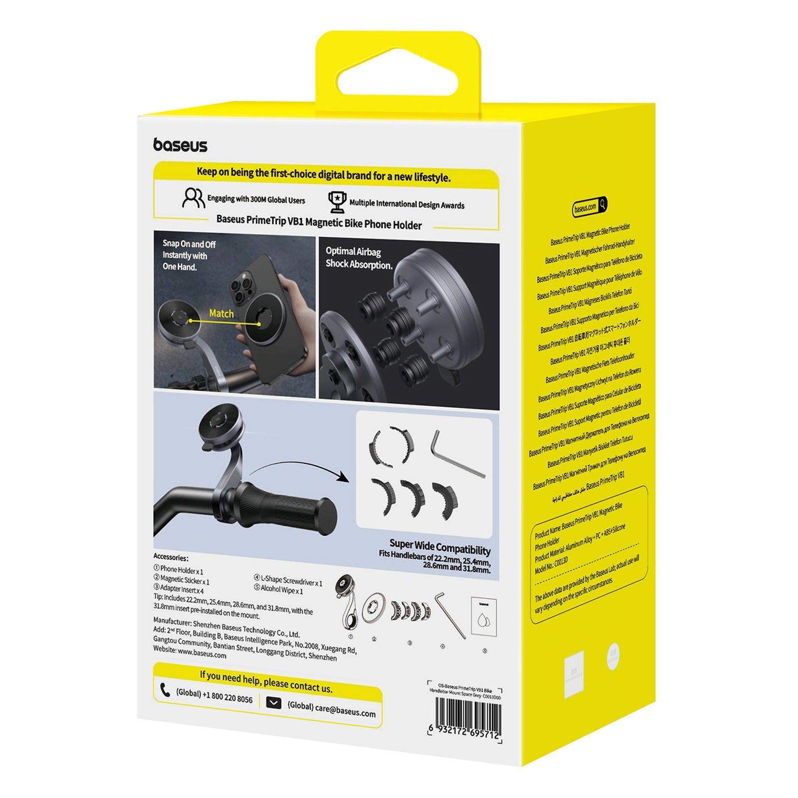Bicycle Accessories – Magnetic bicycle phone holder mounted on the - Carlat