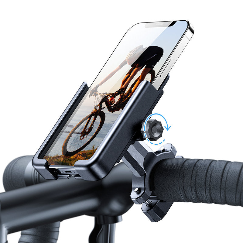 Bicycle Accessories – Metal bike phone holder. scooters black - Carlat