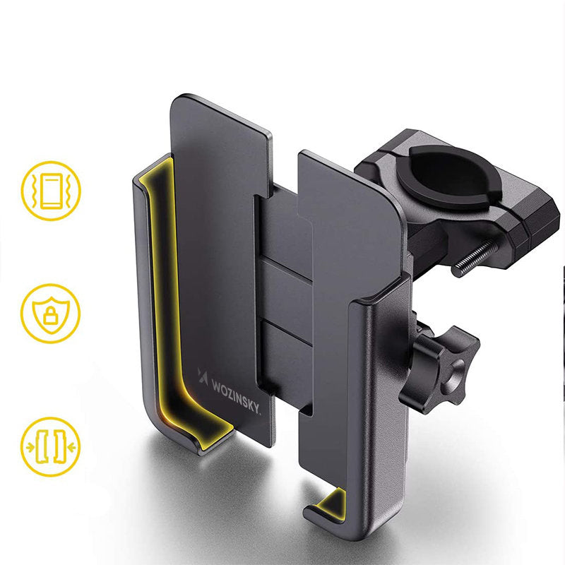 Bicycle Accessories – Metal bike phone holder. scooters black - Carlat