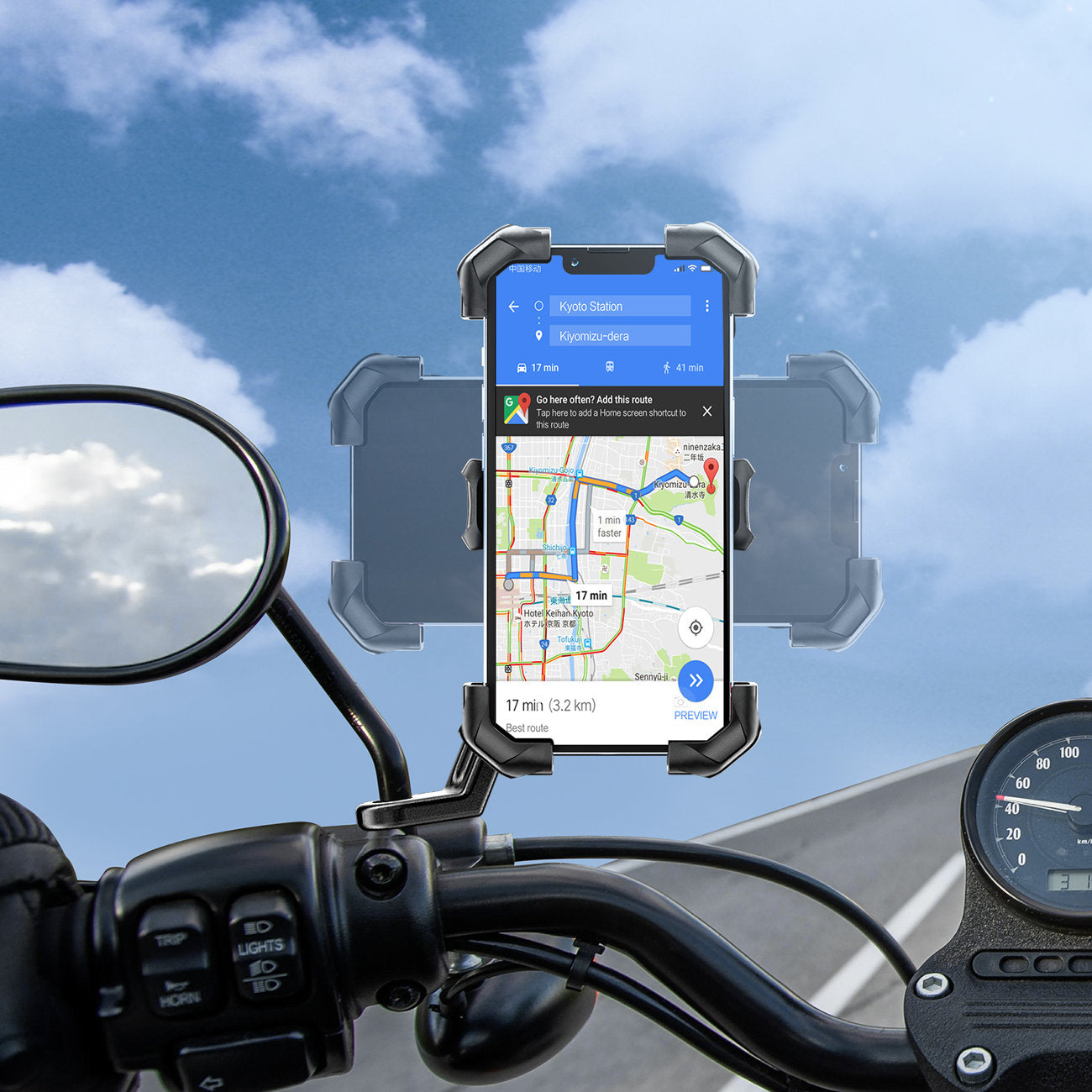 Bicycle Accessories – Phone holder for motorcycle smartphone on the - Carlat