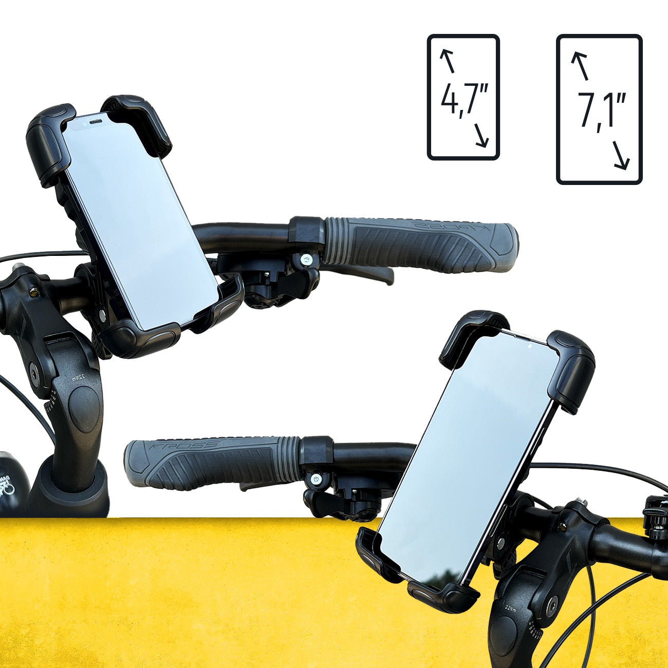 Bicycle Accessories – Strong phone holder for the handlebar of - Carlat