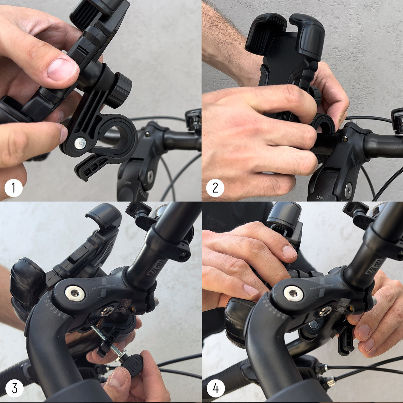 Bicycle Accessories – Strong phone holder for the handlebar of - Carlat