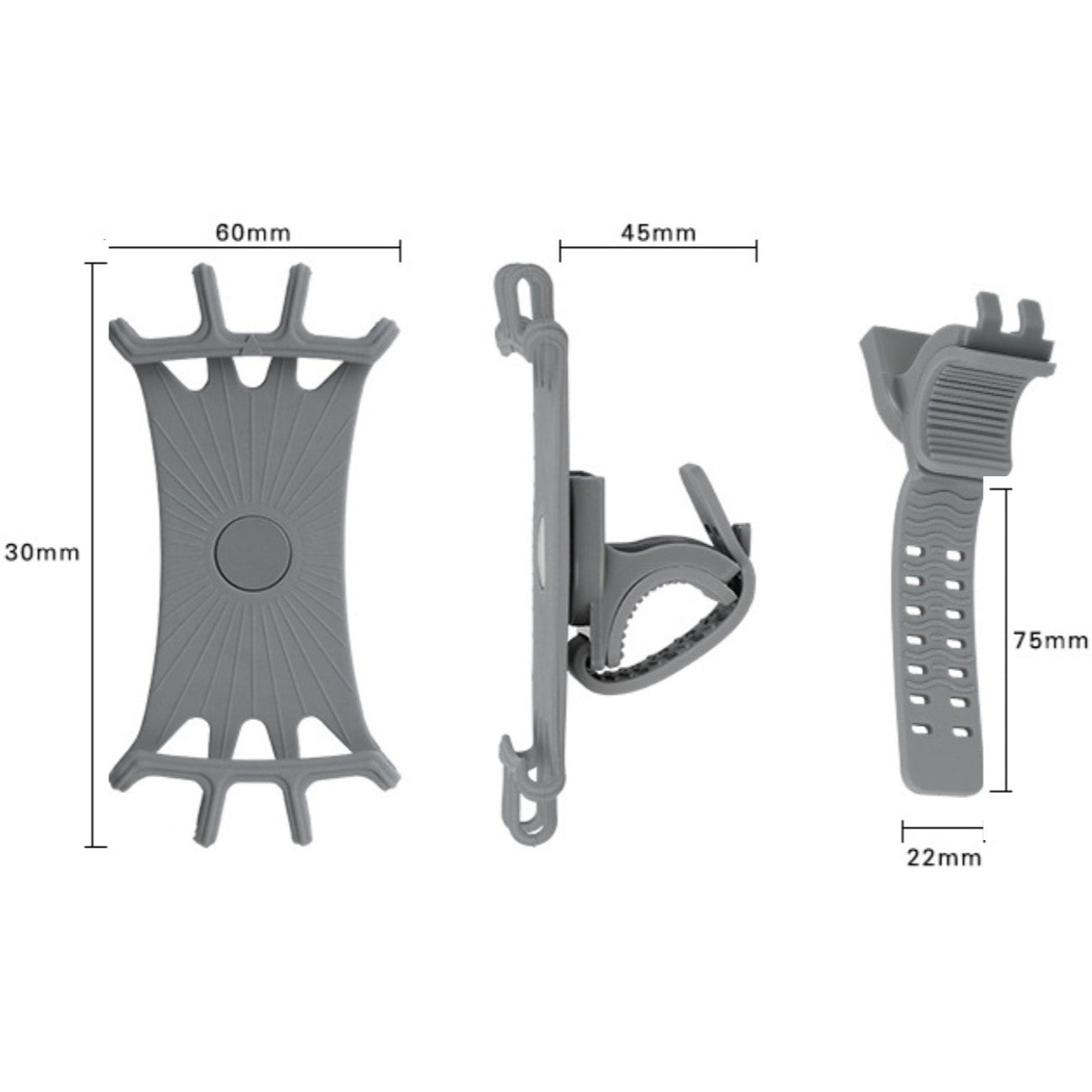 Bicycle Accessories – Swivel silicone bicycle phone holder with detachable - Carlat