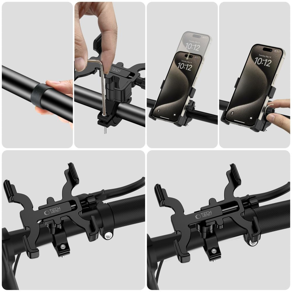Bicycle Accessories – V3 handlebar smartphone holder - black - Carlat