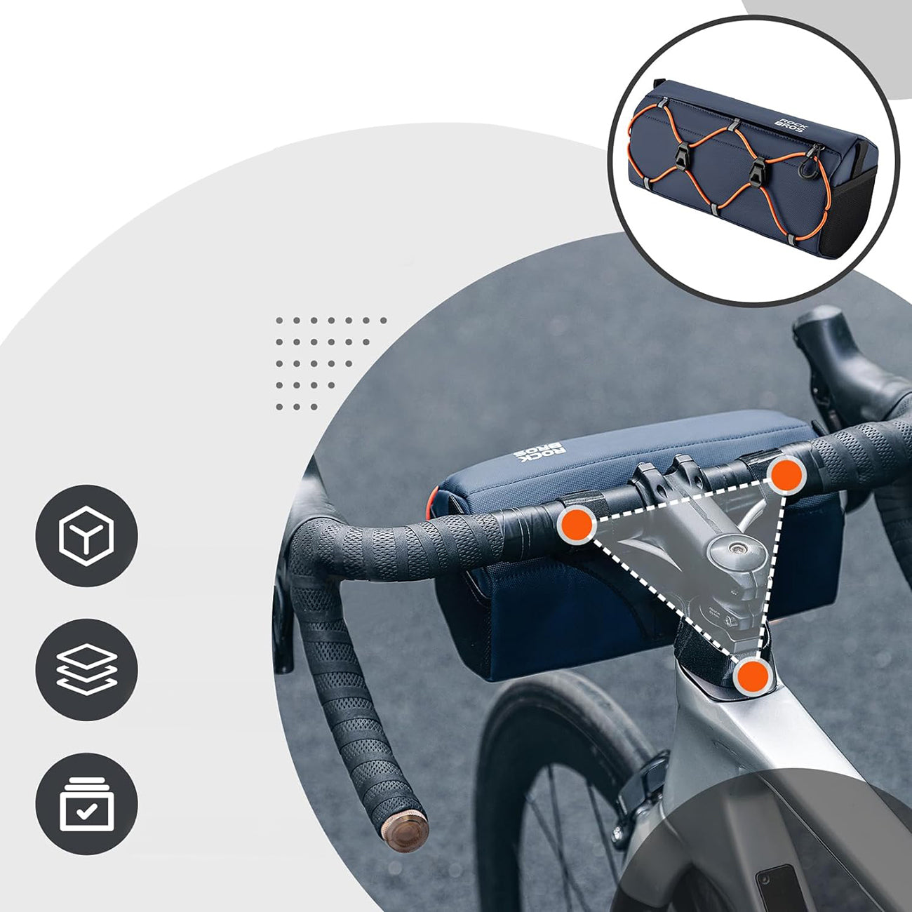 Bicycle Bags & Panniers – Bicycle bag attached to handlebars - Carlat