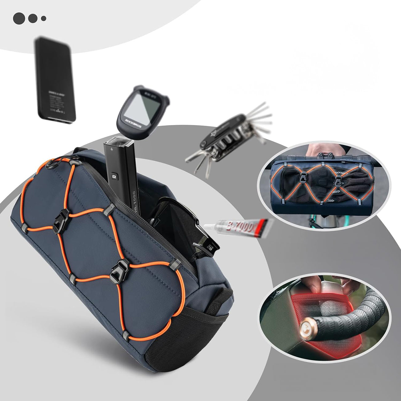 Bicycle Bags & Panniers – Bicycle bag attached to handlebars - Carlat
