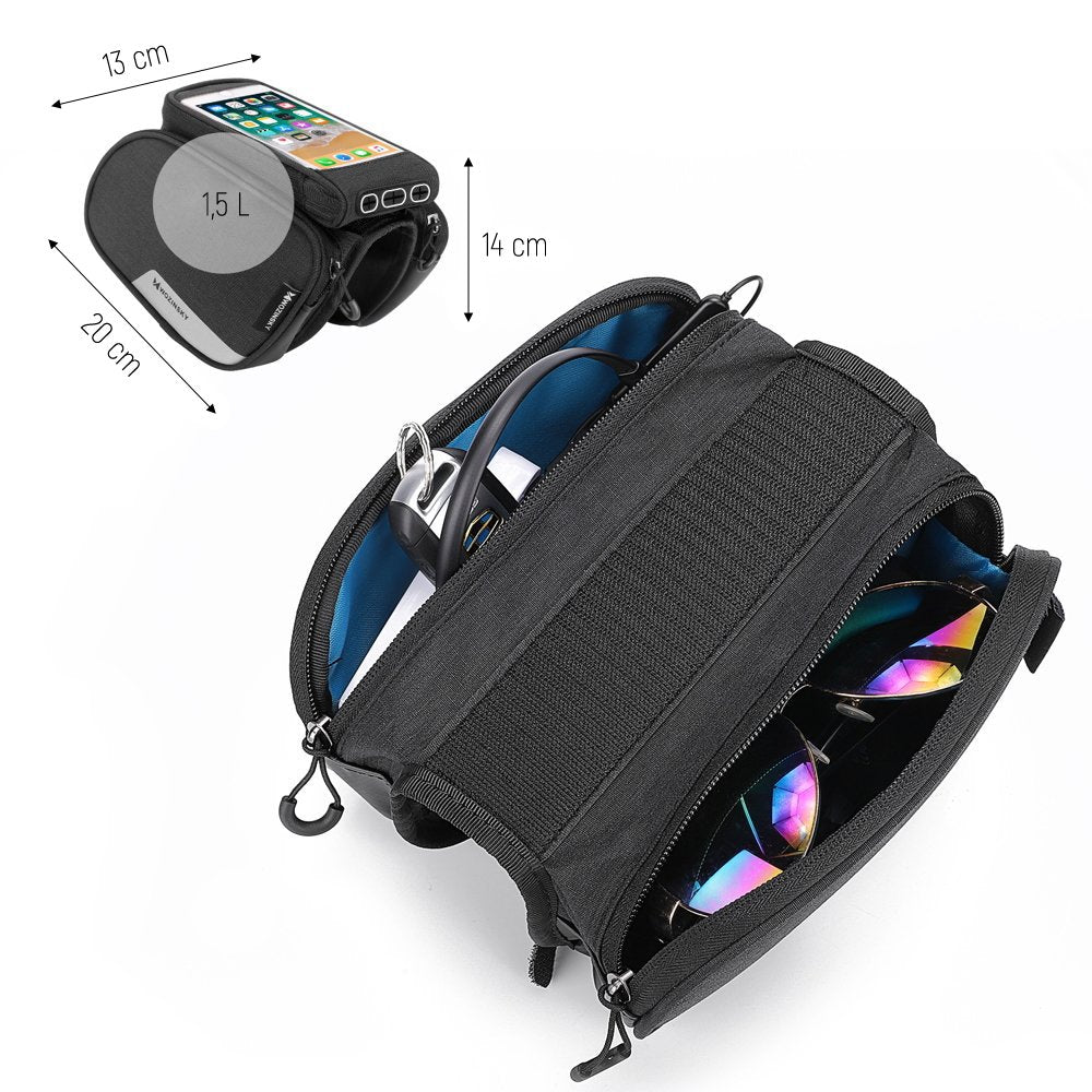 Bicycle Bags & Panniers – Bicycle frame bag + detachable - Carlat