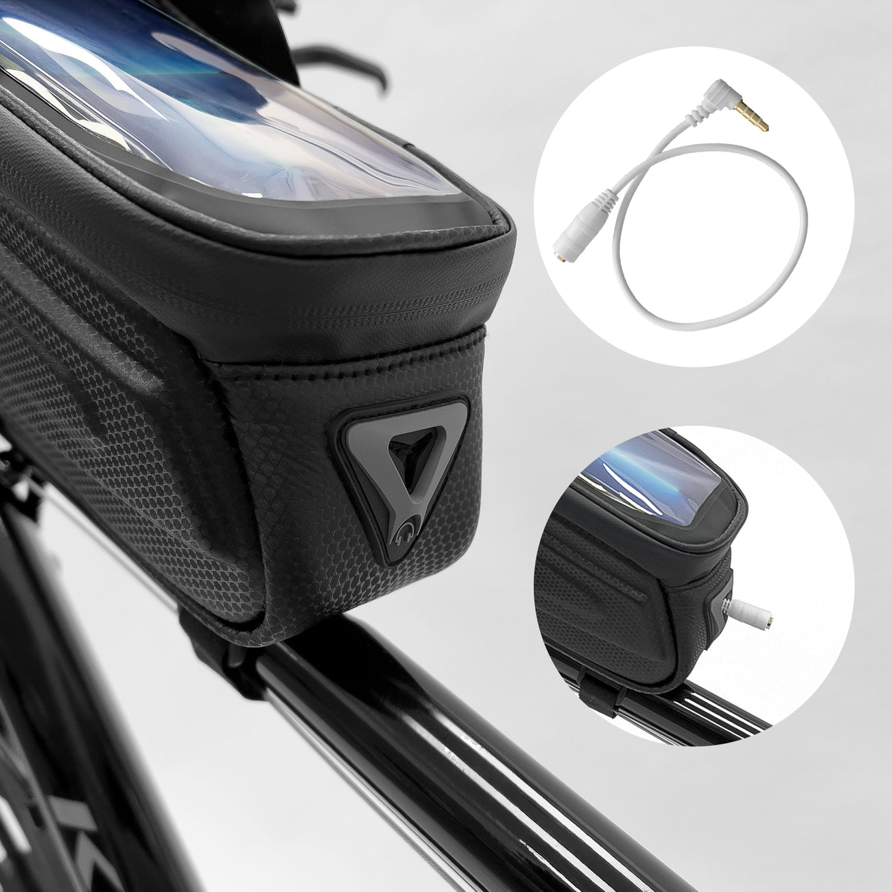 Bicycle Bags & Panniers – Bicycle frame bag with phone - Carlat