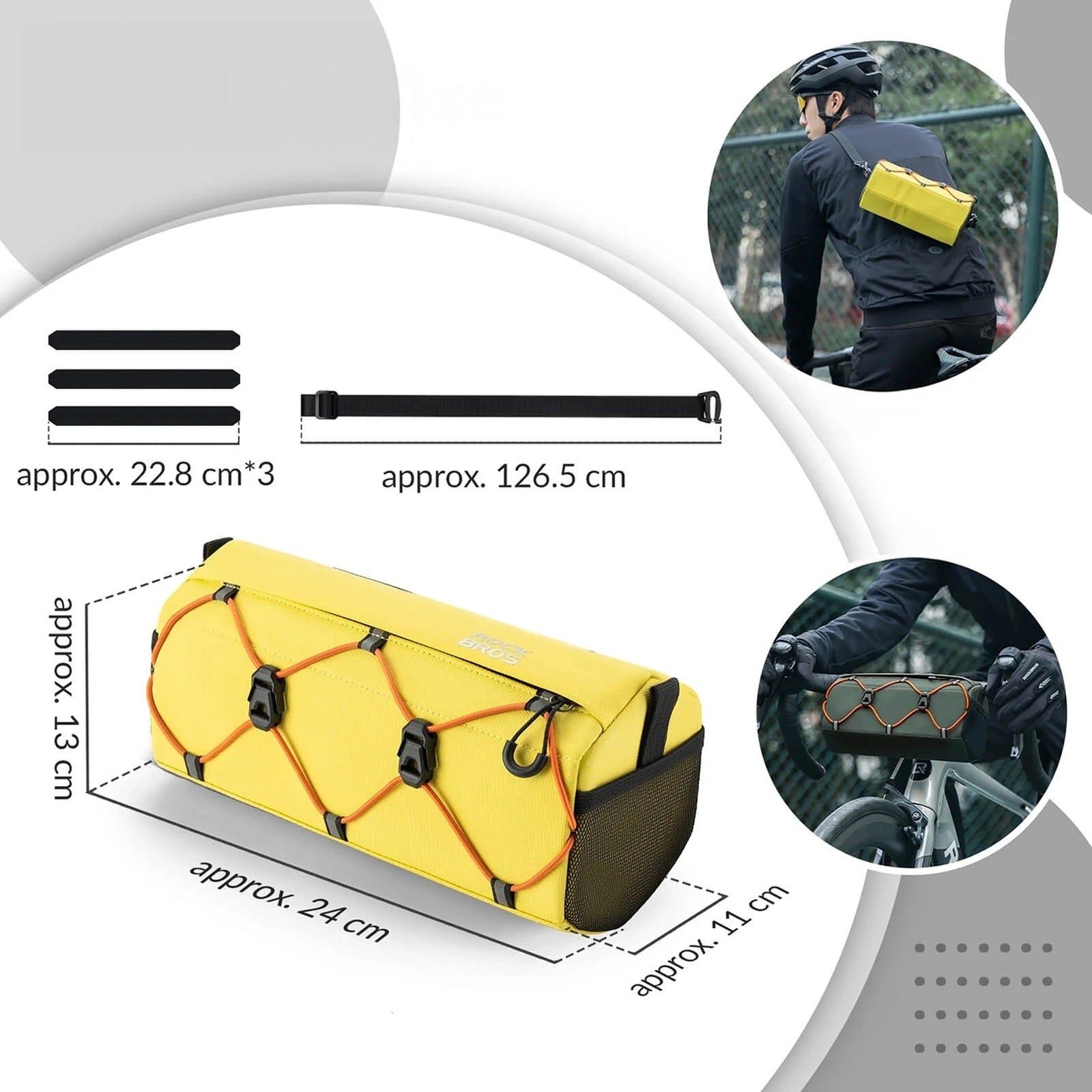 Bicycle Bags & Panniers – Bicycle handlebar bag with strap - Carlat