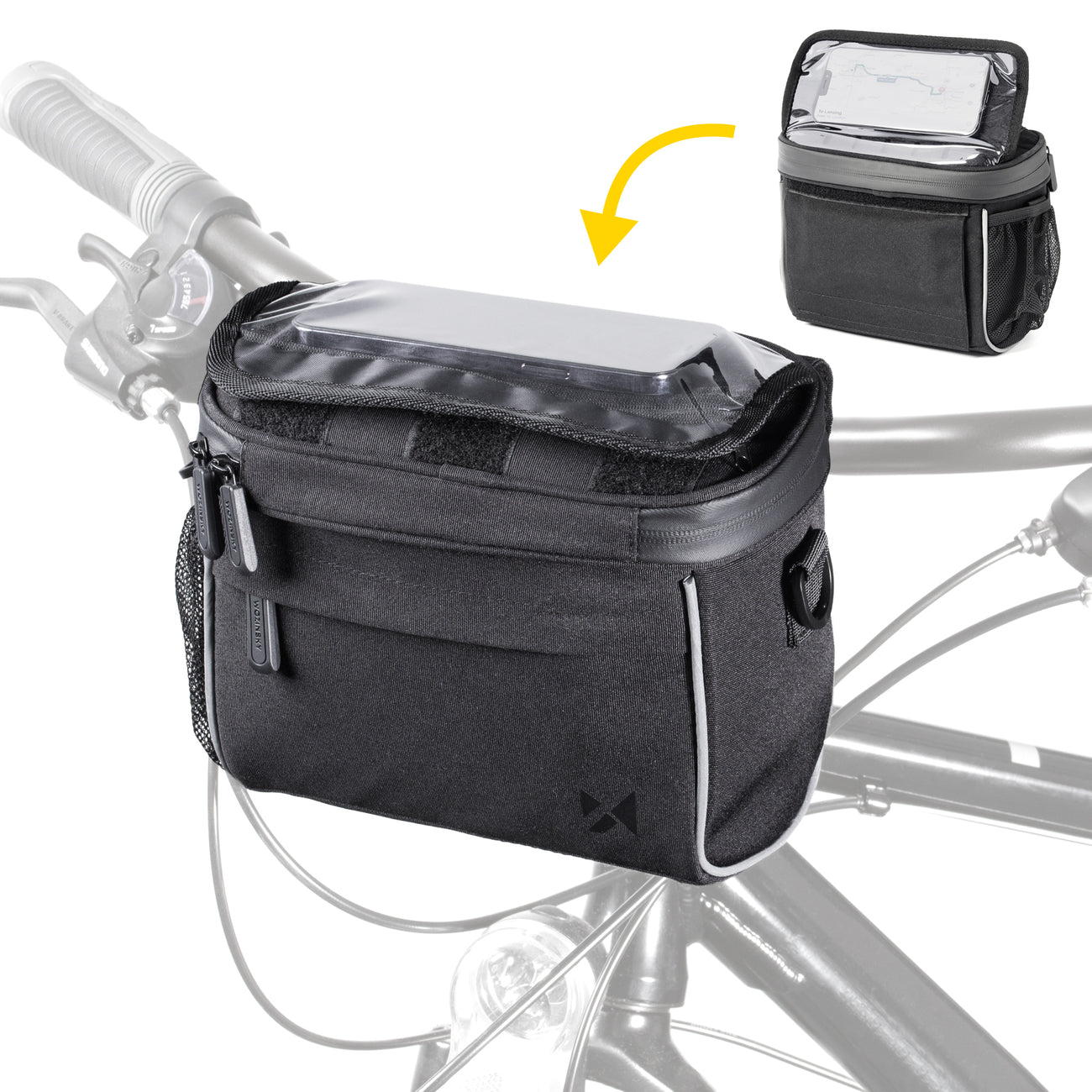 Bicycle Bags & Panniers – Navigation handlebar bag with shoulder - Carlat