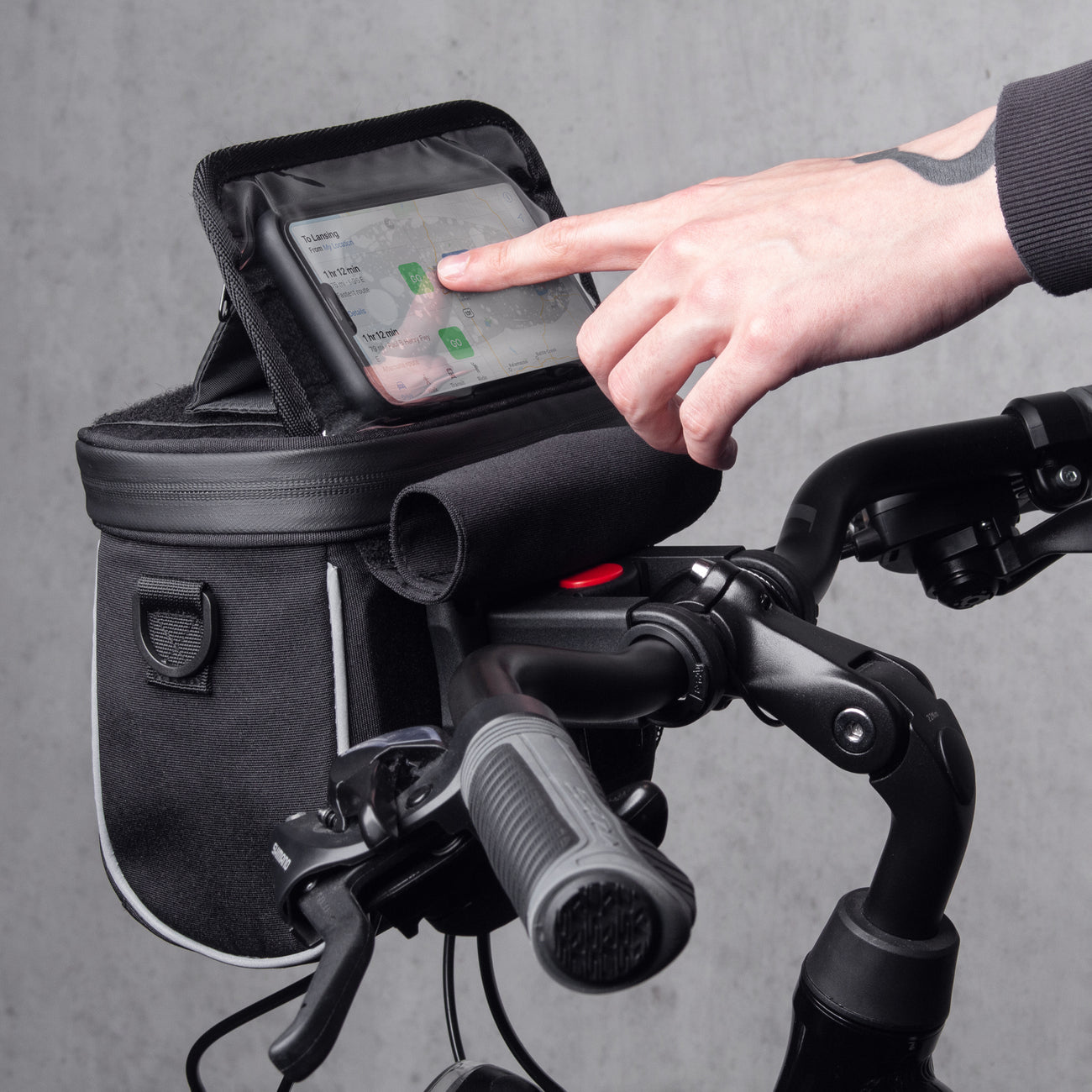 Bicycle Bags & Panniers – Navigation handlebar bag with shoulder - Carlat