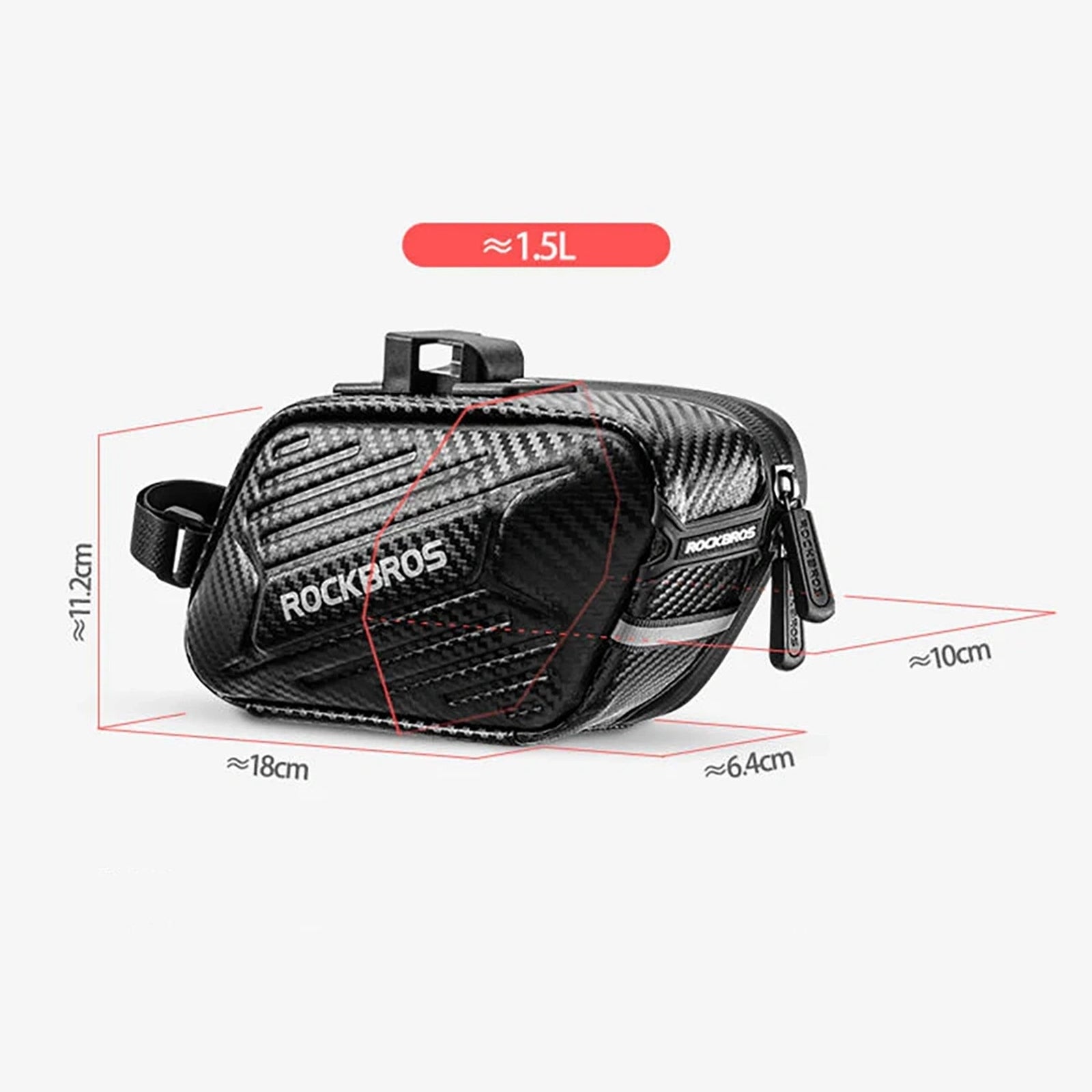 Bicycle Bags & Panniers – Rigid bicycle saddle bag 1.5L - Carlat