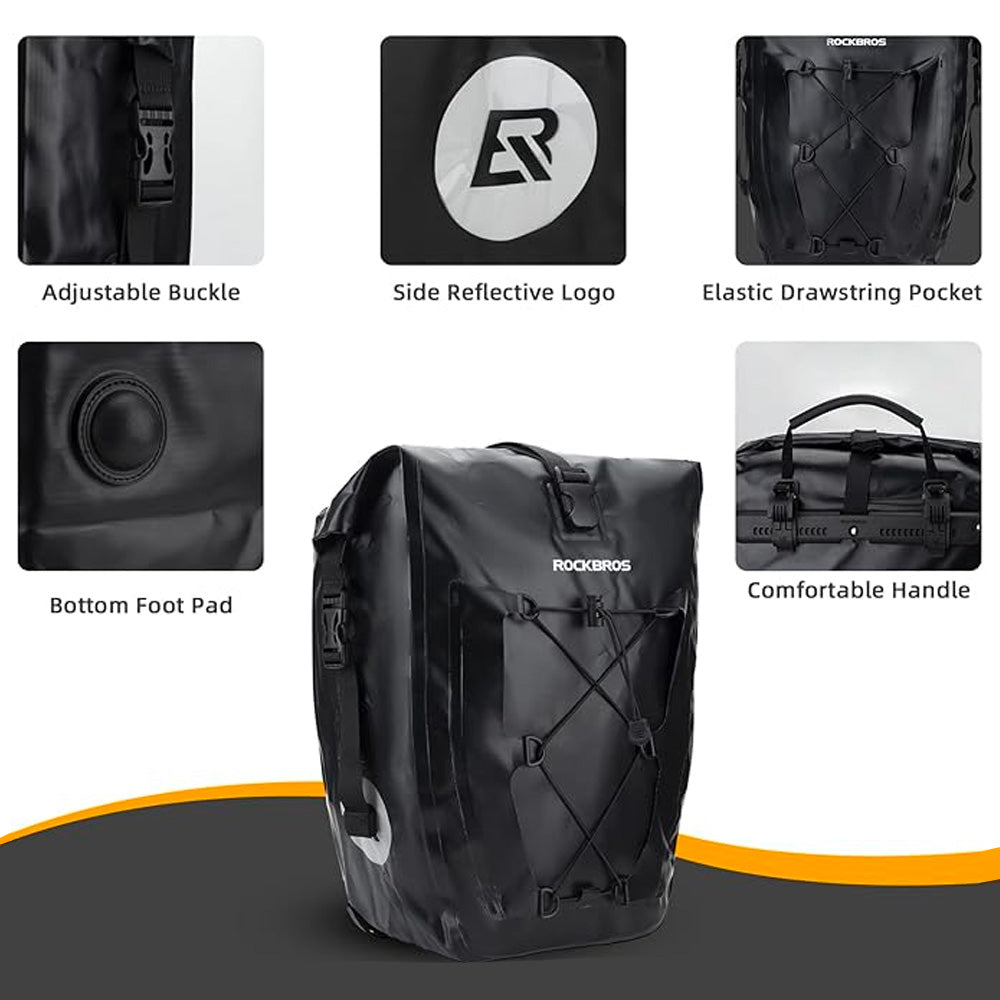 Bicycle Bags & Panniers – Waterproof, adjustable bicycle bag, 25-32L, - Carlat