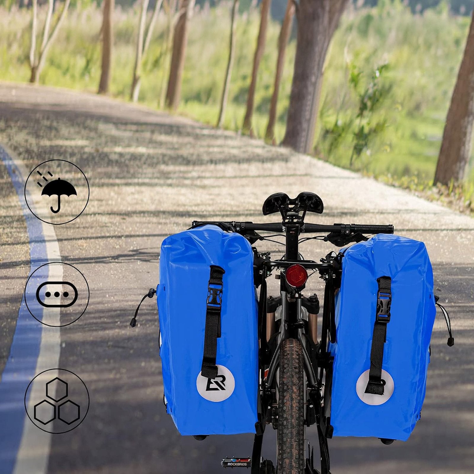 Bicycle Bags & Panniers – Waterproof bicycle pannier bag 25-32L - Carlat