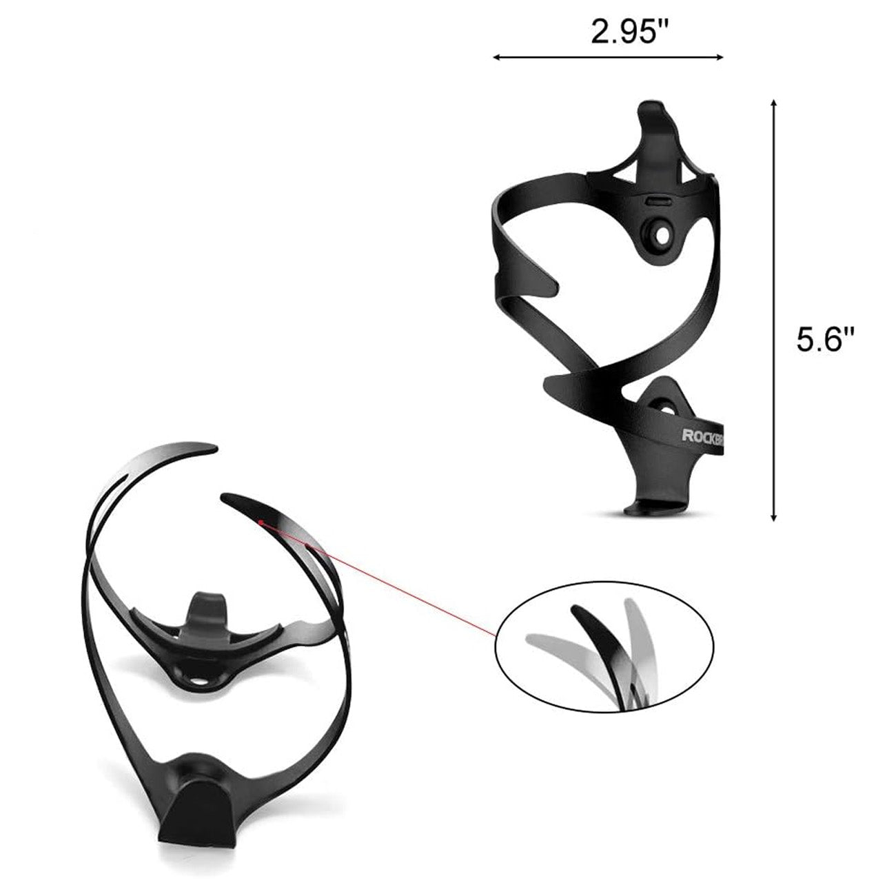 Bicycle Parts – Aluminum bicycle bottle holder - black - Carlat