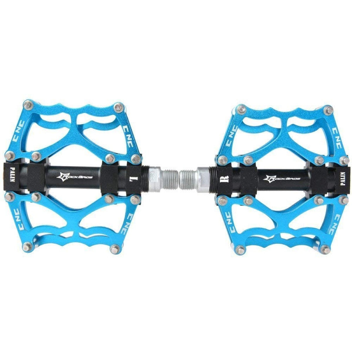 Bicycle Parts – Anti-slip MTB bicycle pedal set, blue - Carlat