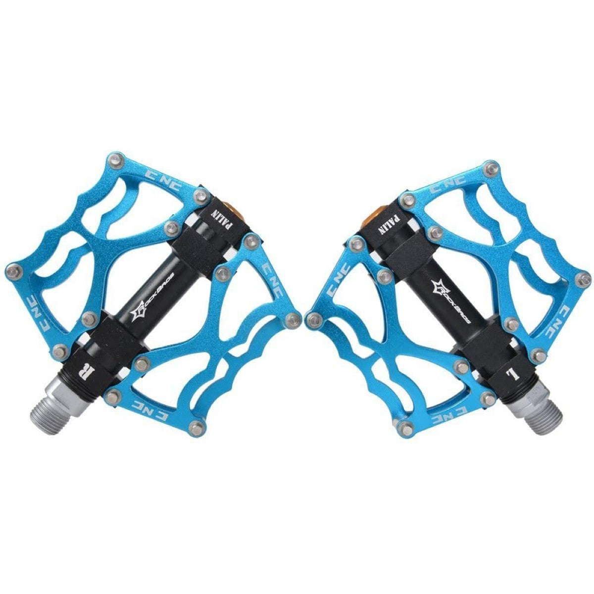 Bicycle Parts – Anti-slip MTB bicycle pedal set, blue - Carlat