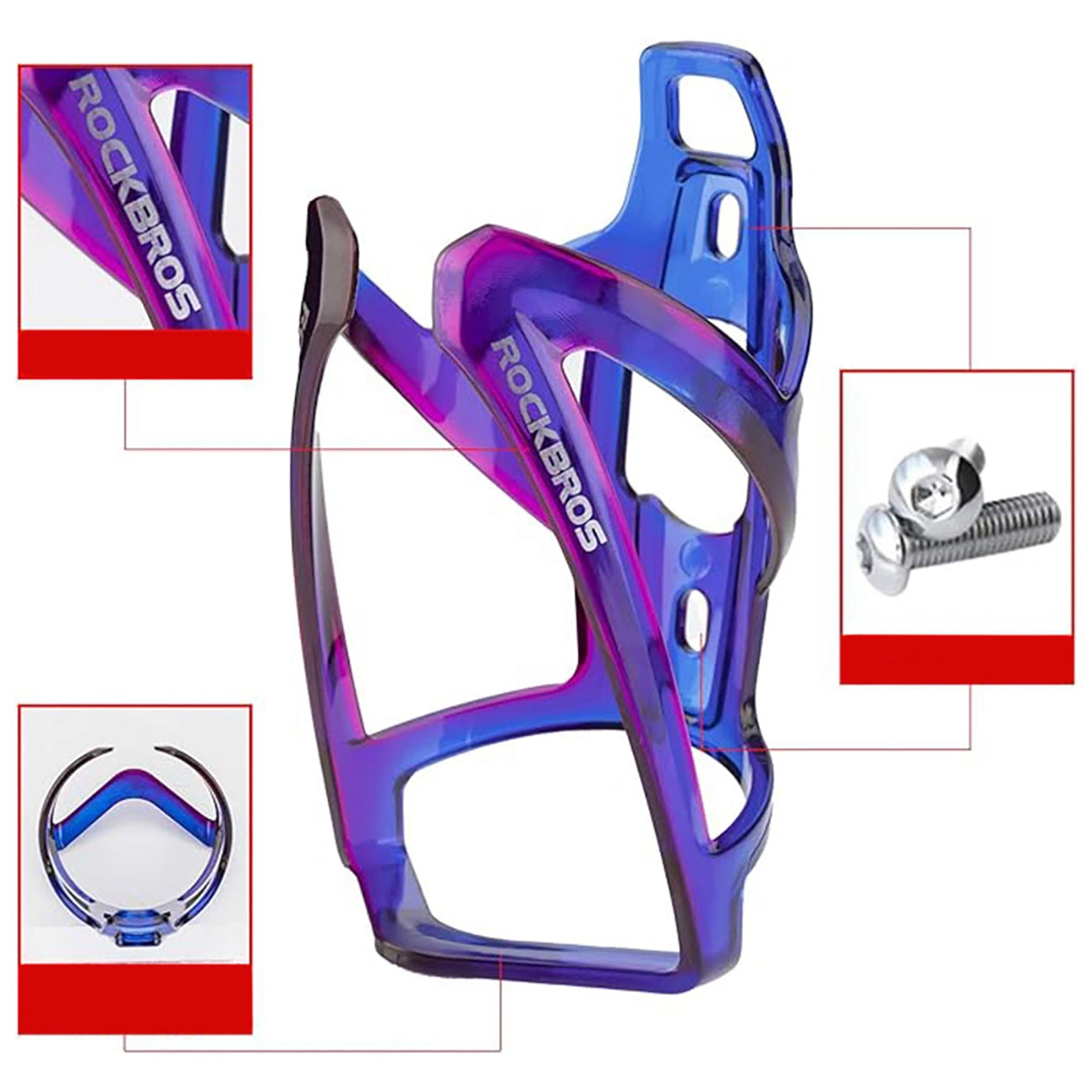 Bicycle Parts – Bicycle bottle holder - blue and purple - Carlat