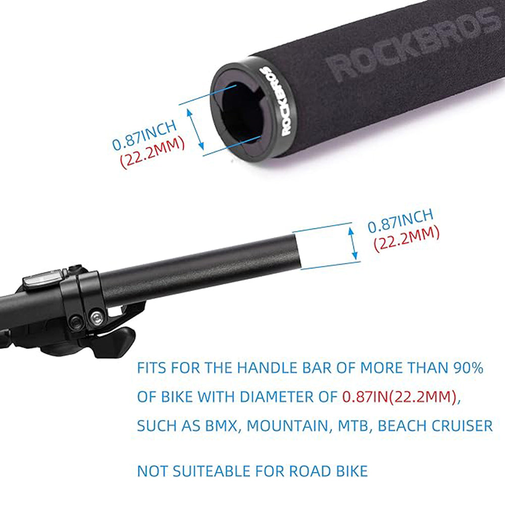 Bicycle Parts – Bicycle handlebar grips, black sponge grips - Carlat