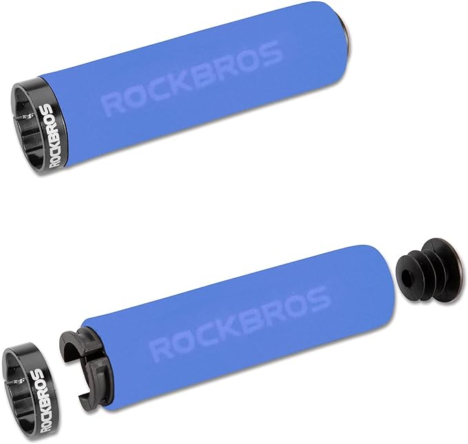 Bicycle Parts – Bicycle handlebar grips, blue and black sponge - Carlat