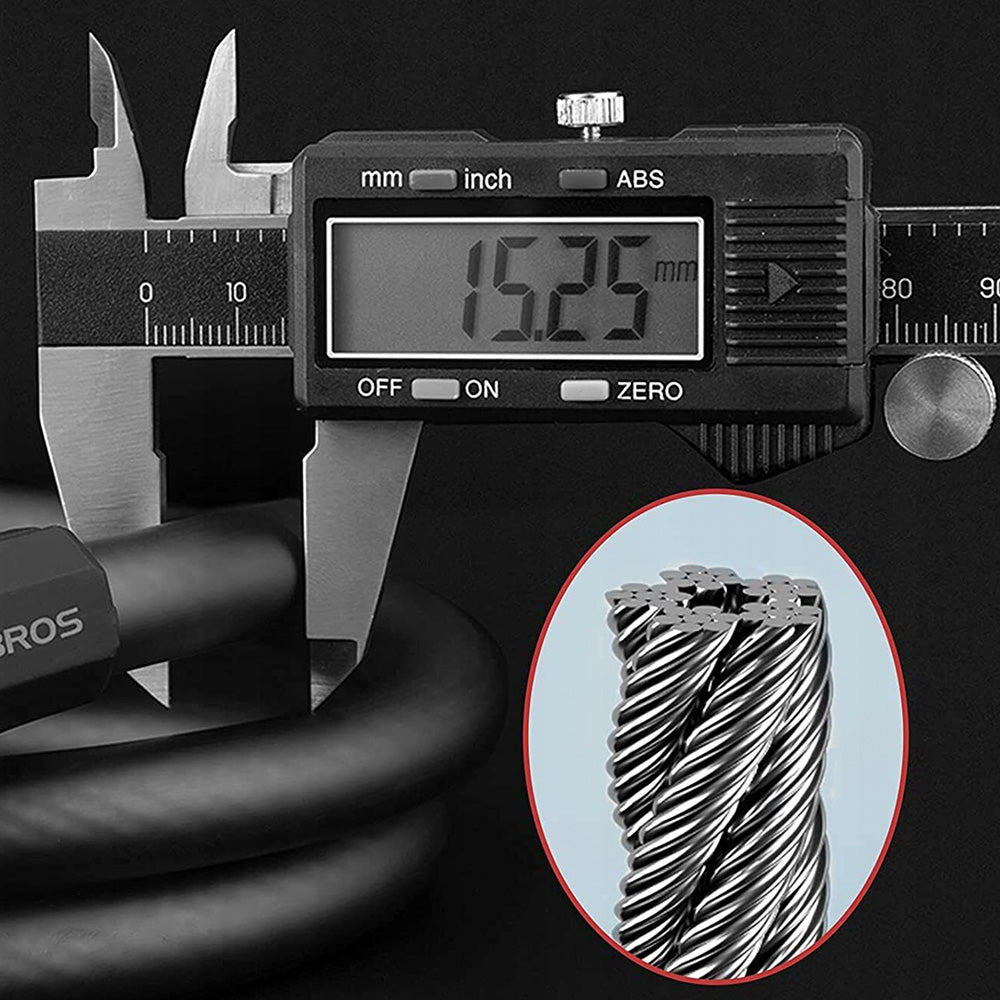 Bicycle Parts – Bicycle lock, 5-digit combination lock, 1.8 m - Carlat