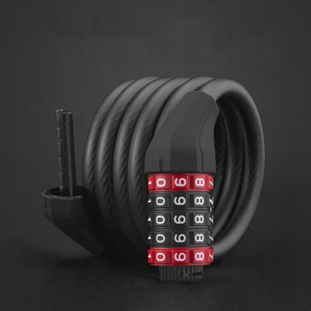 Bicycle Parts – Bicycle lock, 5-digit combination lock, 1.8 m - Carlat