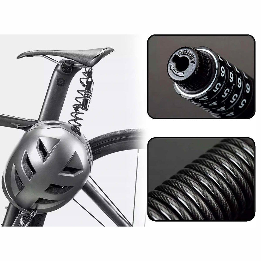 Bicycle Parts – Bicycle lock, code lock, 1.5 m rope - Carlat