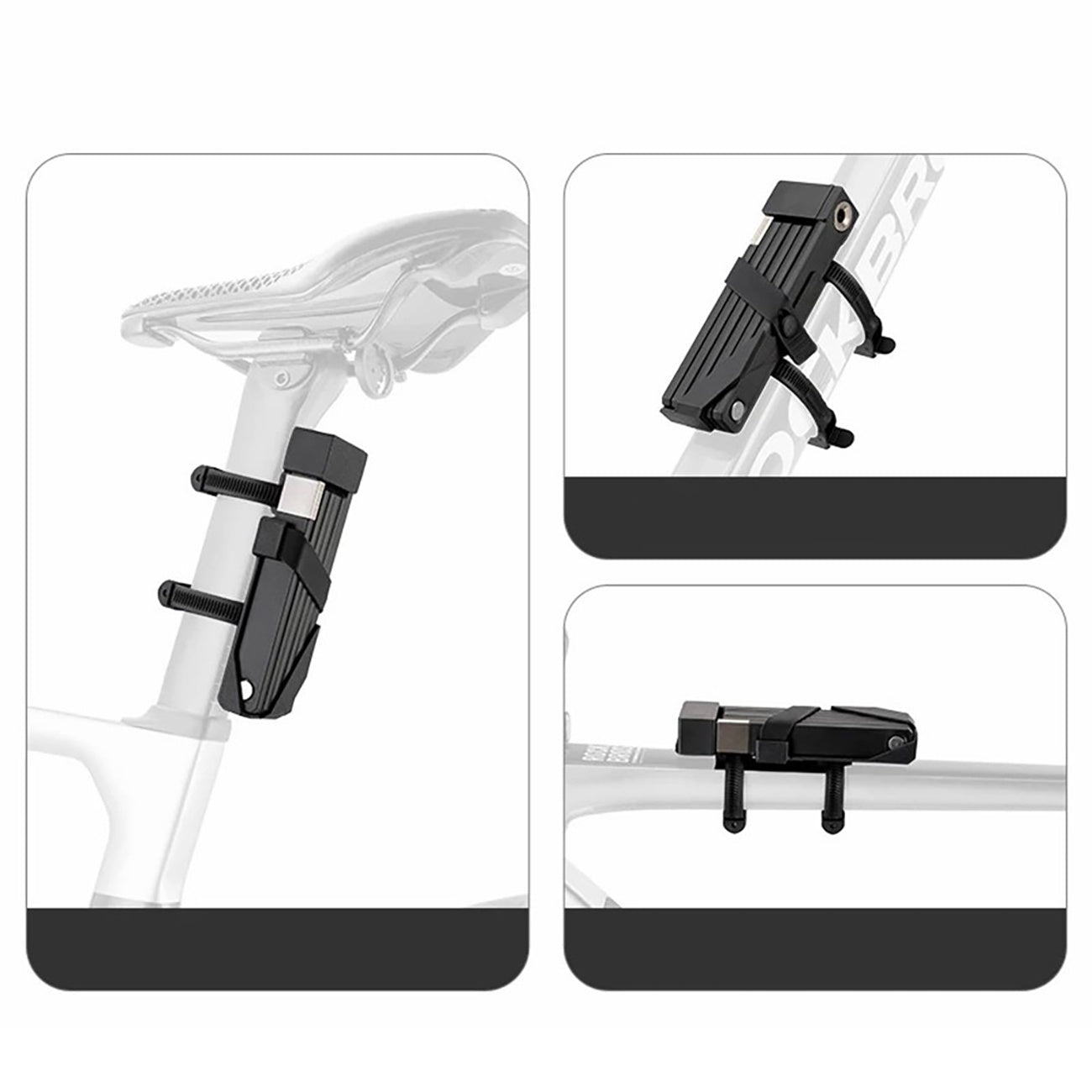 Bicycle Parts – Bicycle lock with key and handle, foldable, - Carlat