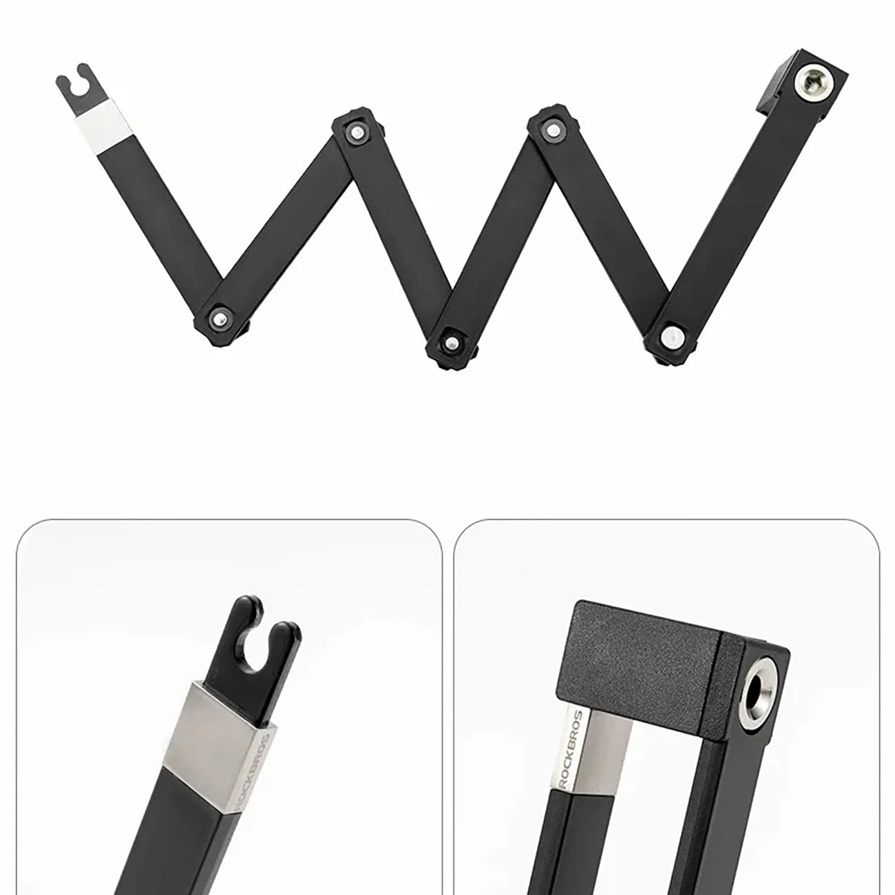 Bicycle Parts – Bicycle lock with key and handle, foldable, - Carlat