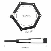 Bicycle Parts – Bicycle lock with key and handle, foldable, - Carlat