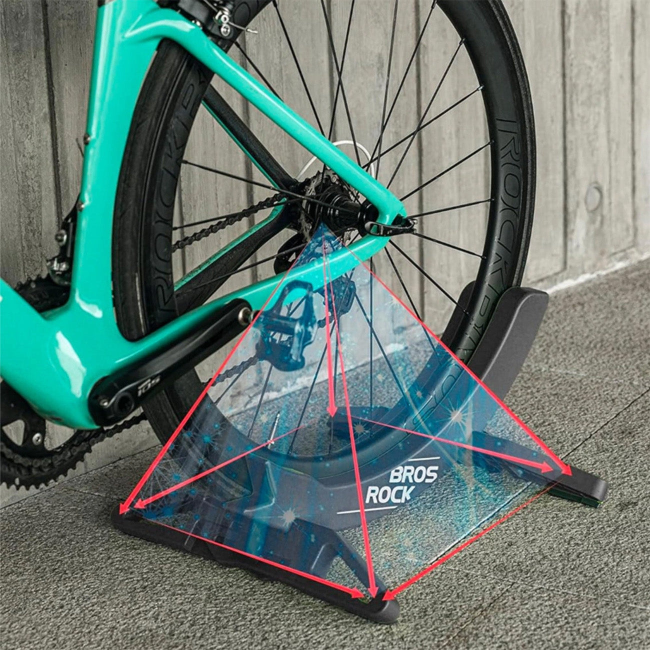 Bicycle Parts – Bicycle tire stand with adjustable width 3 - Carlat