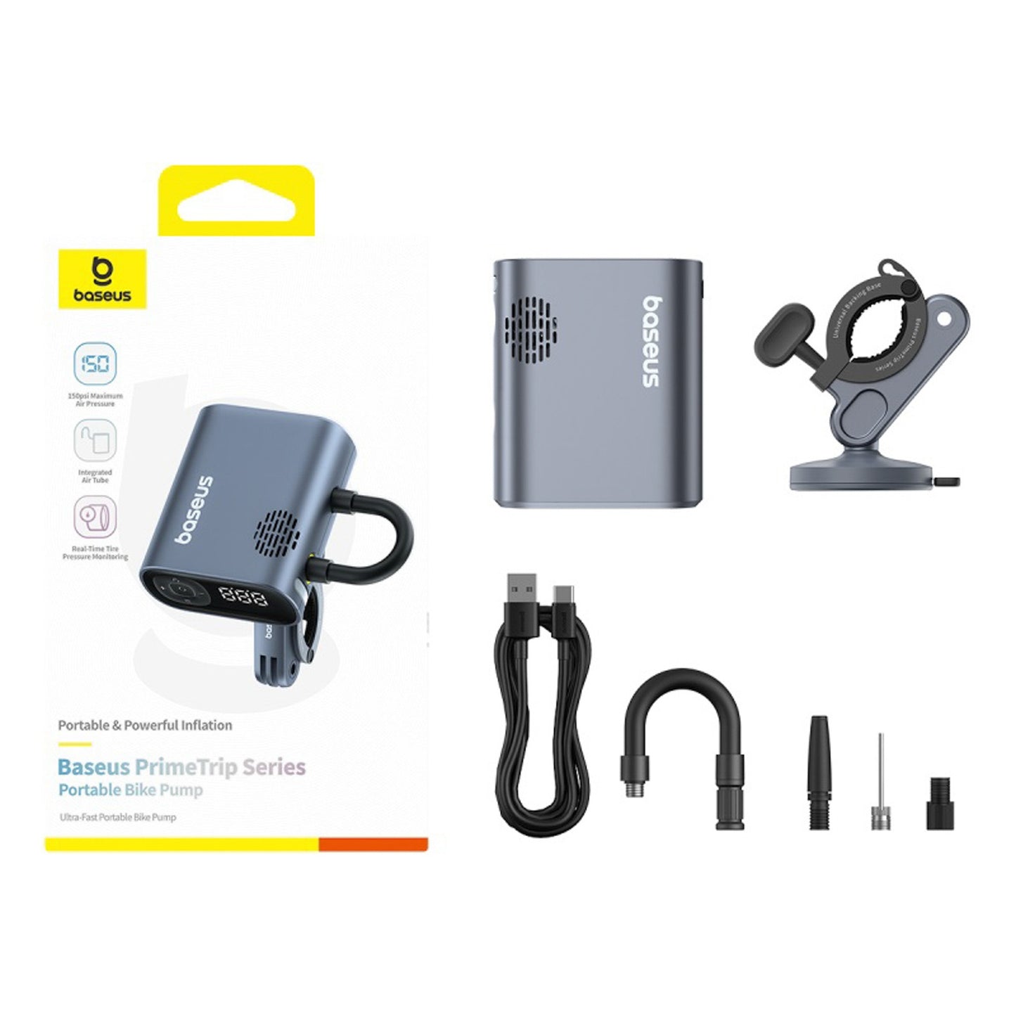 Bicycle Parts – Electric bicycle pump with display 1500mAh 150 - Carlat