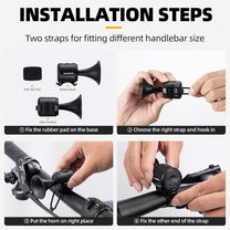 Bicycle Parts – Electronic bicycle bell 120 dB - black - Carlat