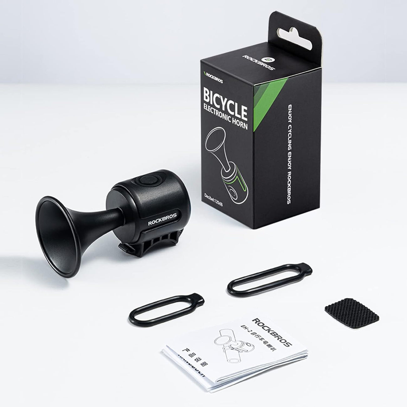 Bicycle Parts – Electronic bicycle bell 120 dB - black - Carlat